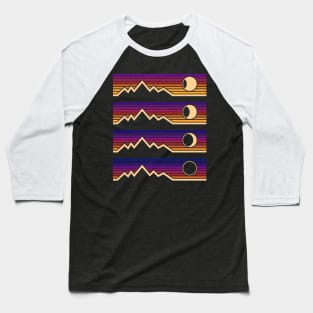 Solar Eclipse Phases Baseball T-Shirt